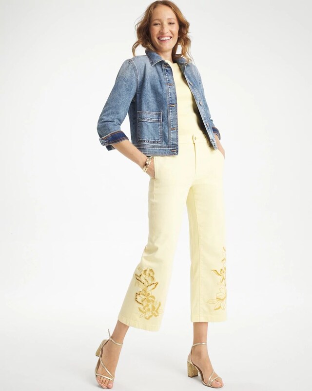 Trouser Cutwork Crop Jeans - image 2